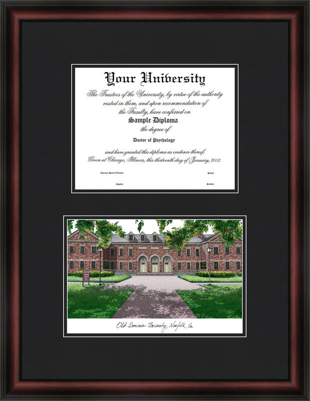 NCAA Old Dominion Monarchs Diplomate Diploma Frame