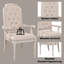 Chaise avec accoudoirs au fini blanc antique Wynsor (ensemble de 2)