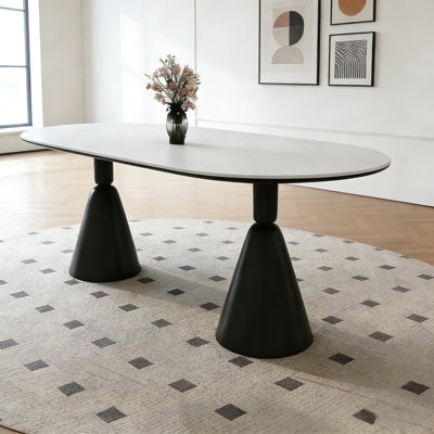 Modern Minimalist Cream Style Dining Table