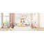 Lit simple en bois avec tête de lit en forme de maison, blanc-608216376-608216378