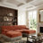 U-shaped, breathable, comfortable fringe-trimmed sofa-128969670-128969667