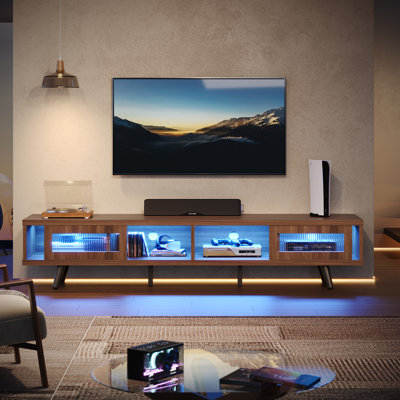 Kruszewski 70" Modern TV Stand, LED Media Console With Cable Management