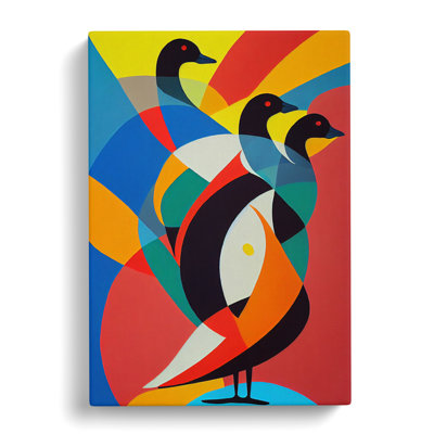 CAN-V0523-1101X Goose Abstract - Wrapped Canvas Print