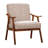 26" Wide Leathaire Fabric Mid Century Upholstered Solid Wood Accent Chairs-1665470164-1677624735