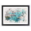 Birds Eye View Of Sydney Australia Watercolour - Single Picture Frame Print on MDF-56740451-56740452