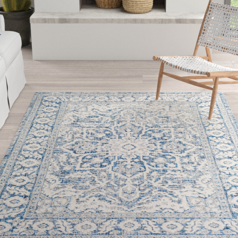 Tapis intérieur / extérieur Summey Southwestern, Rectangle 5 pi 3 po x 7 pi 7 po