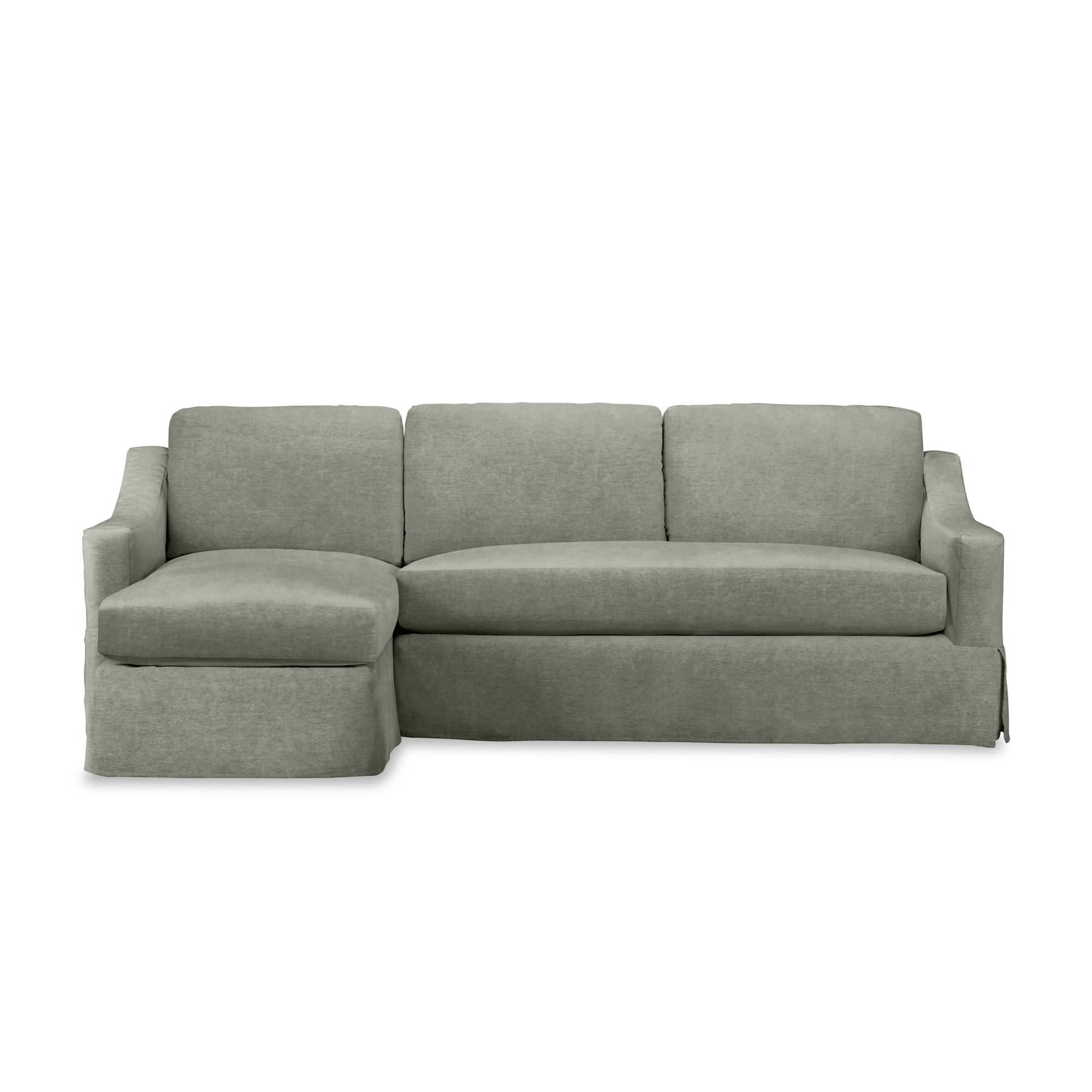 Cranbrook Upholstered L-Sectional, Left Hand Facing, Conversation Pearl Basketweave