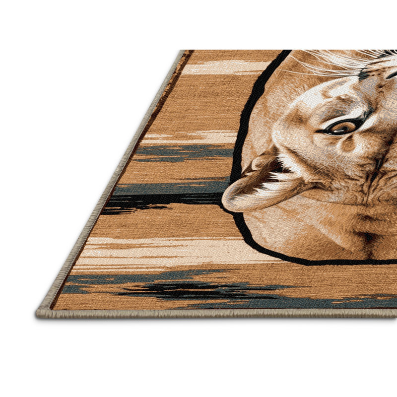  Tapis lavable en forme de lion de Californie, Tapis de couloir 2 pi x 4 pi