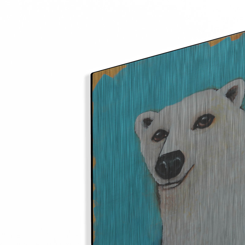 «L'ours polaire mignon» par Lucia Stewart, H 16 po x l 12 po