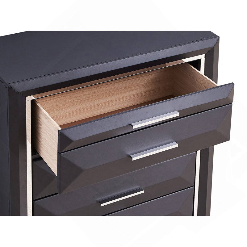 Coffre de rangement G01600-CH, noir