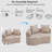 Latitude Run® Boneless No Assembly Required Compression Curved Upholstered Chaise Lounge with Deep Seat-2062444477