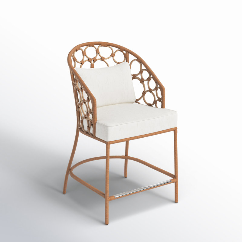 Rosalie 24" Counter Stool, Brown