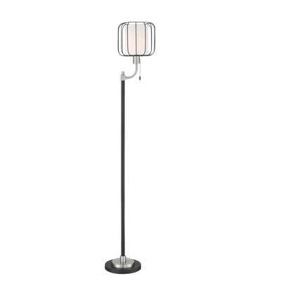 Quance 65.5'' Brushed Nickel Traditional Floor Lamp