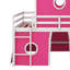 Lit mezzanine double avec glissade et tour