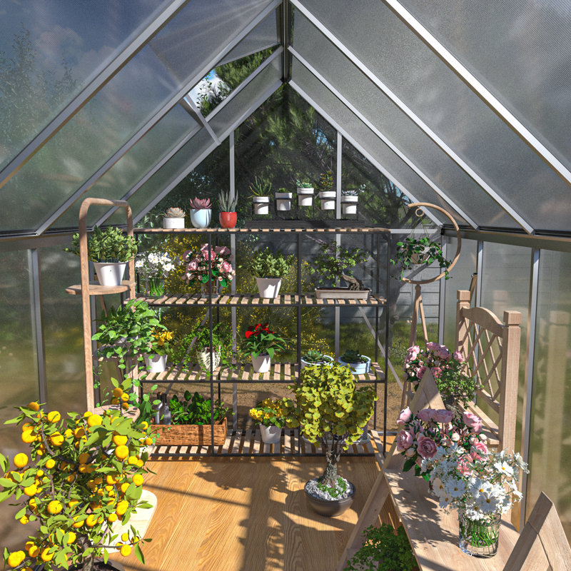 70.5'' W x 88.5'' D Heavy-duty Greenhouse