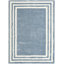  Tapis ivoire à poils longs bleu pacifique 7 pi 10 po x 9 pi 10 po Pacific-132200699-132200700