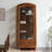 Brown Solid Wood + Tempered Glass Display Cases