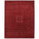 Keedah Geometric Area Rug in Red