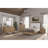 Upholstered Bed with Strap Panel Design-365103358