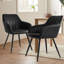 Fauteuil de salle à manger en simili cuir H 19 po Bhagirath-1204203460