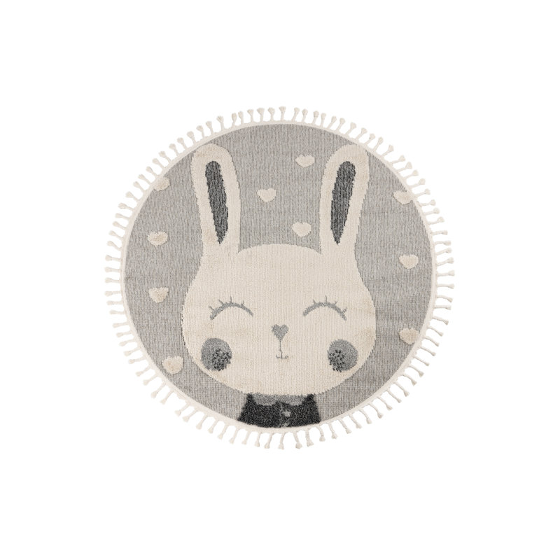 Round Elisabet Animal Print 133cm X 133cm Area Rug