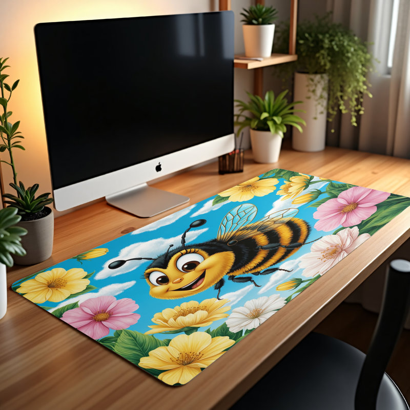 Polyester Desk Pad, 14.4x12.1