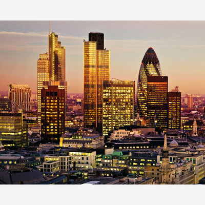  London Matt Smooth Paste the Wall Mural 350cm wide x 280cm high