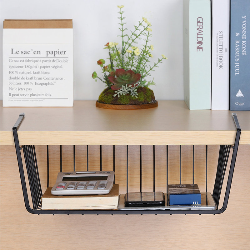 Paquet de 4 paniers de rangement pour armoires sous le bureau
