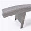 Chaise longue en osier crème