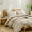 BESTOUCH Duvet Cover Set 100% Washed Cotton Linen Feel Lightweight-115115463-114986044