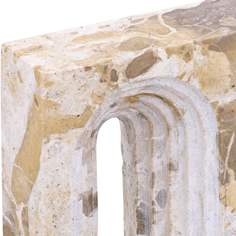 Curva Marble Decorative Object, Beige