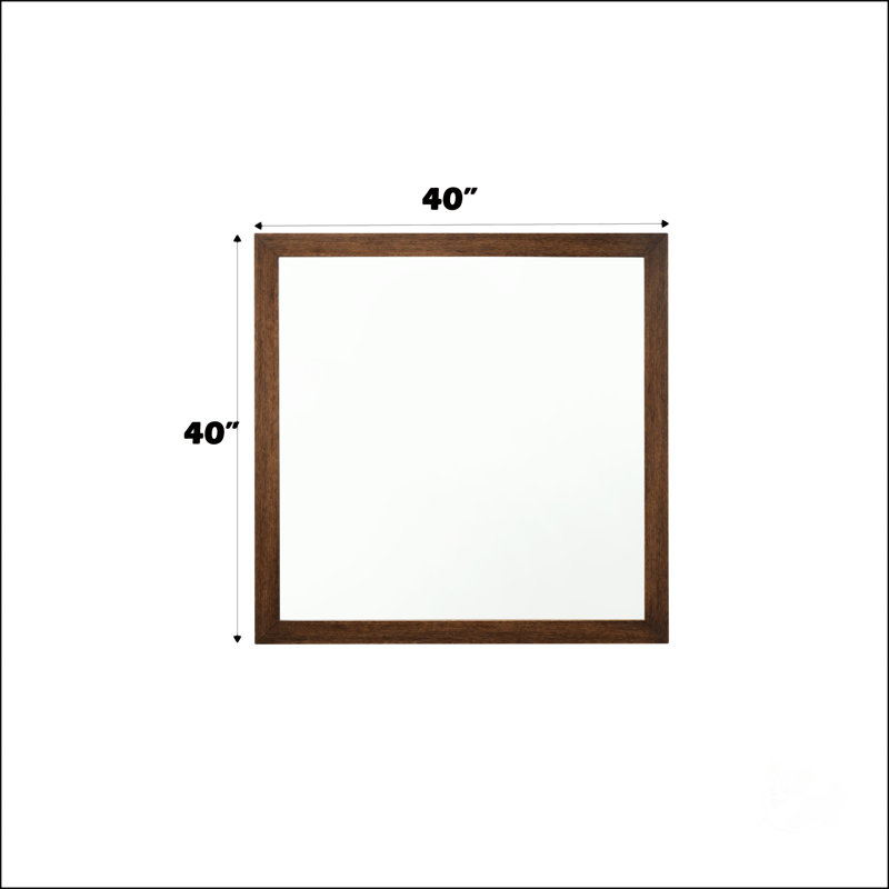 Sophisticated Square Mirror With Clean Edge And Horizontal Orientation, Perfect For Enhancing Various Interior Spaces And Decor Styles.