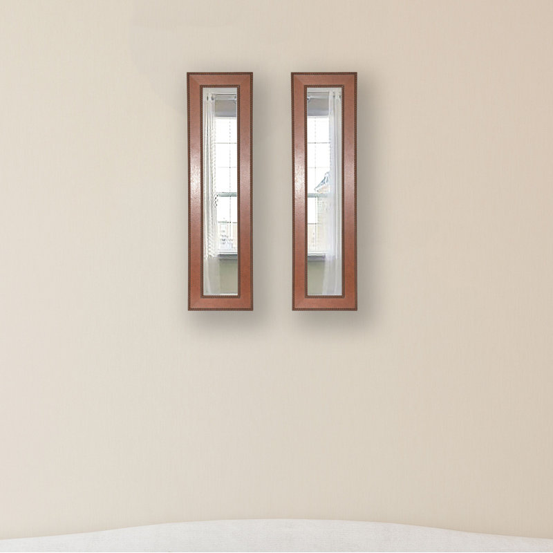 Ensemble de miroirs rustiques 2 pièces Royalston, H 34,5 po x l 8,5 po