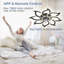 Ventilateur de plafond 35,4 po noir avec lumières, télécommande 3 températures de couleur, ventilateur à 6 vitesses