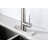 Kitchen Faucet With Pull Down Sprayer, High Arc Single Handle Kitchen Sink Faucet With Deck Plate, Commercial Modern Stainless Steel Kitchen Faucets