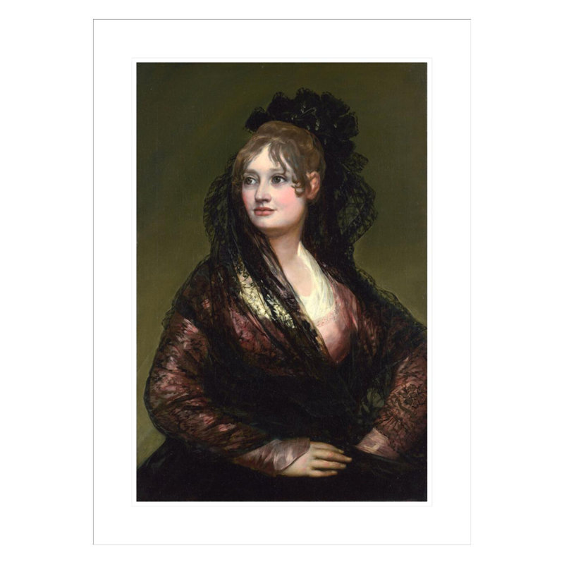 «Dona Isabel de Porcel» par Francisco de Goya, impression giclée encadrée, H 29,5 po x l 22,73 po