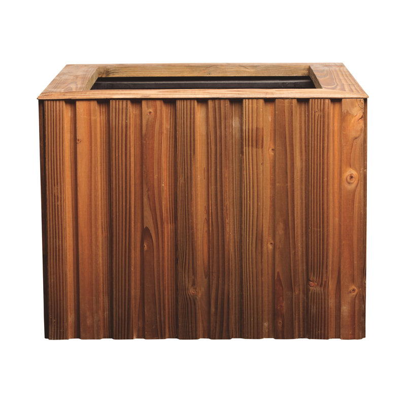 Connally Wood Planter Box, Tropical, 35cm H x 44cm W x 44cm D
