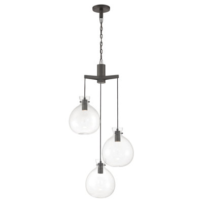 Lustre à DEL intégré 22 po Selina - Bronze huilé