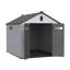 Remise de rangement en plastique 8 * 10Ft pour le grand jardin