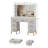 Azmira 43.3'' Large Makeup Vanity, Vanity Set with Lighted Mirror-698668933
