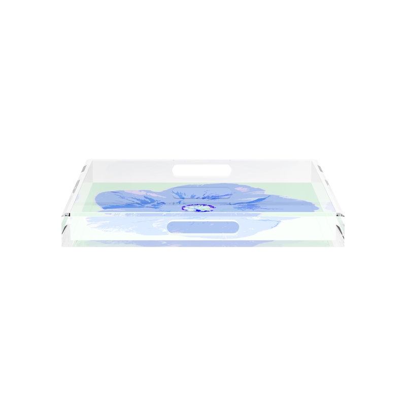 Decorative Tray, 15"W x 15"D x 2"H, Clematis