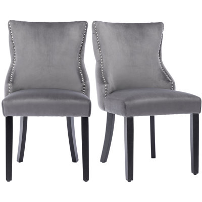 Seaham 37cm H Velvet Upholstered Side Chair