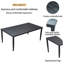 Mobilier d'extérieur en aluminium 7 pièces pour patio