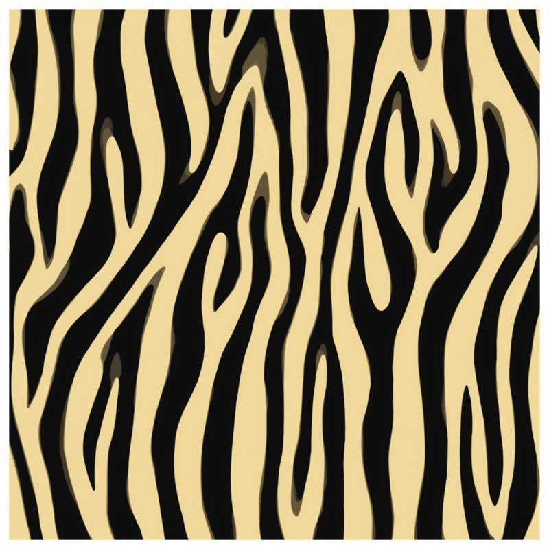 Tapis de bain à motif zébré, L 34 po x L 21 po