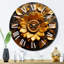 Horloge murale abstraite Golden-93379763