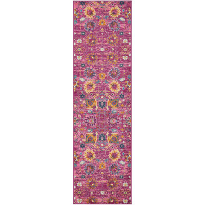 Tapis rose transitionnel Augusta