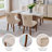 Linen Upholstered Tufted Dining Chairs with Solid Wood Legs Set of 2-1677507610-1677507609