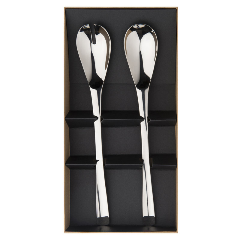 XY Miroir 2 Piece Stainless Steel Hostess Set