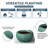Large Muted Teal (Upgraded Interior) Concrete Round Planter / Pot With Drainage Holes-2104096254