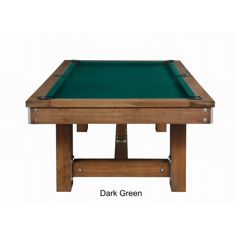 Willow Bend Slate Pool Table with Professional Installation Included, 7', Dark Green, No